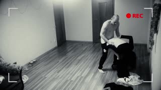 Hidden camera filmed sex of a young couple