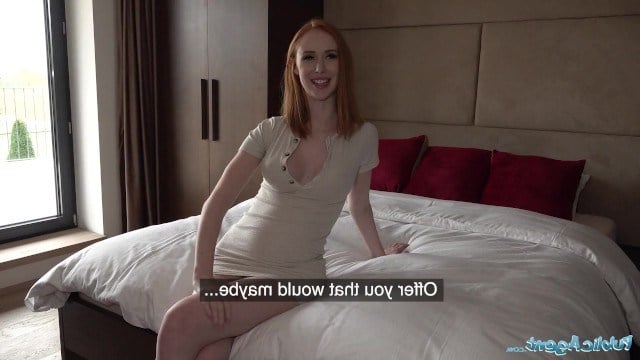 Guy paid a redhead for sex and she immediately spread her legs for him