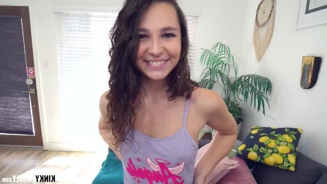 Stepsister gets down and dirty with her stepbrother, offering up her pussy without hesitation